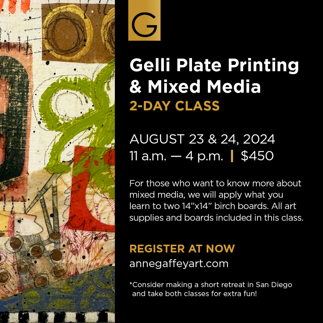 GELLI PLATE PRINTING 2-DAY WORKSHOP | SAN DIEGO