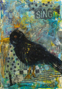 BLACKBIRD SING | ORIGINAL | FRAMED
